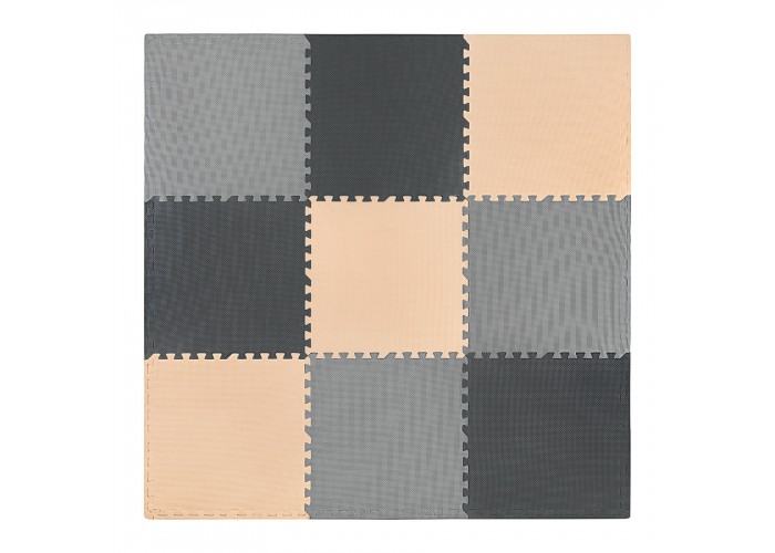 Мат-пазл (ласточкин хвіст) 4FIZJO Mat Puzzle EVA 180 x 180 x 1 cм 4FJ0158 Black/Grey/Biege