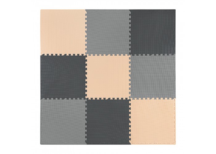 Мат-пазл (ласточкин хвіст) 4FIZJO Mat Puzzle EVA 180 x 180 x 1 cм 4FJ0158 Black/Grey/Biege
