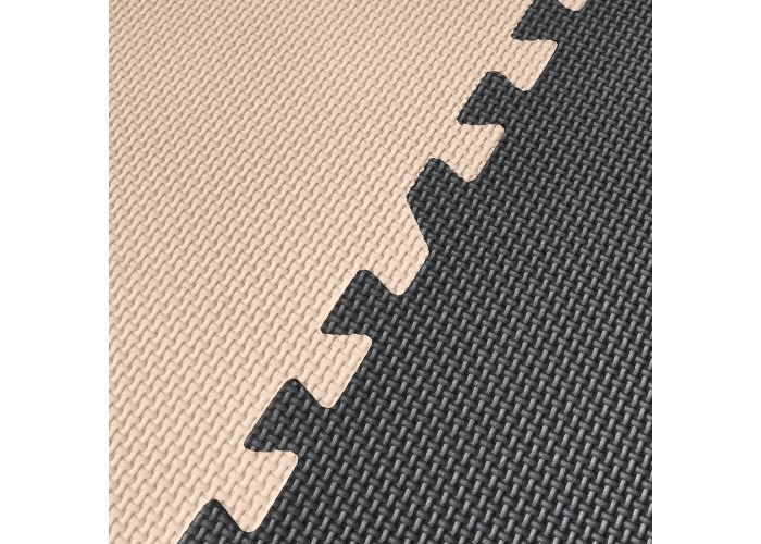 Мат-пазл (ласточкин хвіст) 4FIZJO Mat Puzzle EVA 180 x 180 x 1 cм 4FJ0158 Black/Grey/Biege