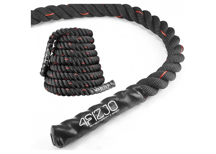 Канат тренувальний 4FIZJO Battle Rope 9 м для кросфіту 4FJ0361