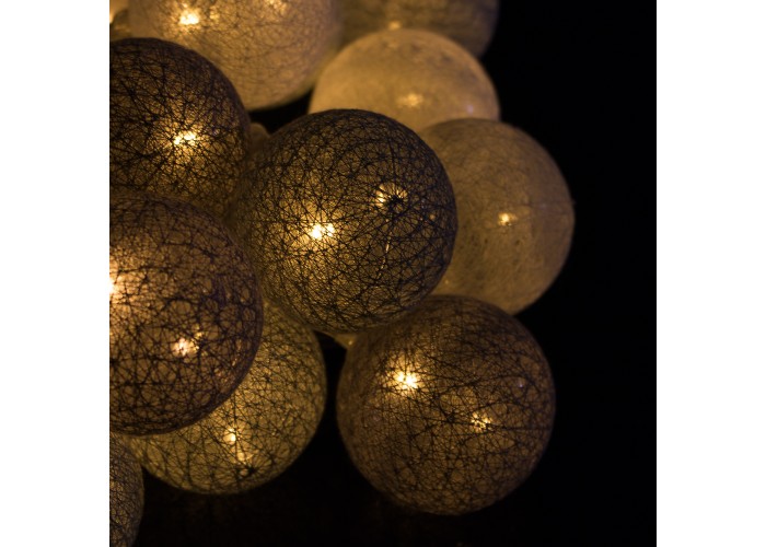 Гірлянда на батарейках Springos Cotton Balls 4 м 20 LED CL0039 Warm White