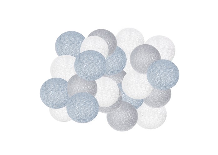 Гірлянда на батарейках Springos Cotton Balls 4 м 20 LED CL0039 Warm White