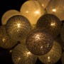 Гірлянда на батарейках Springos Cotton Balls 4 м 20 LED CL0039 Warm White