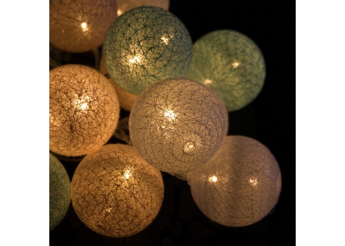 Гірлянда на батарейках Springos Cotton Balls 4 м 20 LED CL0040 Warm White