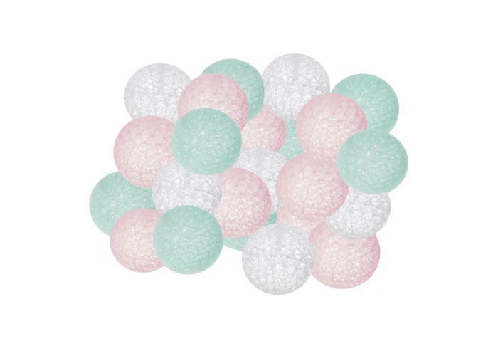 Гірлянда на батарейках Springos Cotton Balls 4 м 20 LED CL0040 Warm White