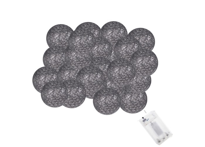 Гірлянда на батарейках Springos Cotton Balls 6 м 30 LED CL0060 Warm White