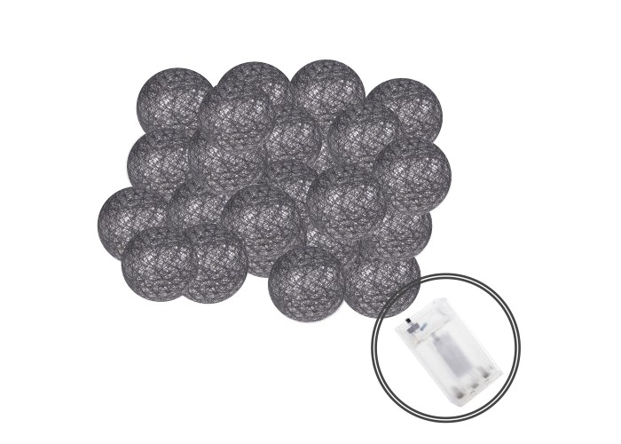 Гірлянда на батарейках Springos Cotton Balls 6 м 30 LED CL0060 Warm White