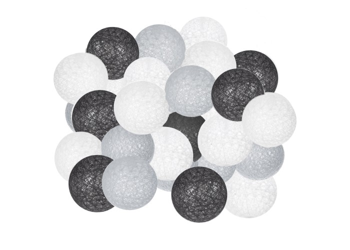 Гірлянда на батарейках Springos Cotton Balls 6 м 30 LED CL0125 Warm White