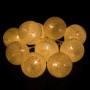 Гірлянда на батарейках Springos Cotton Balls 2 м 10 LED CL0032 Warm White