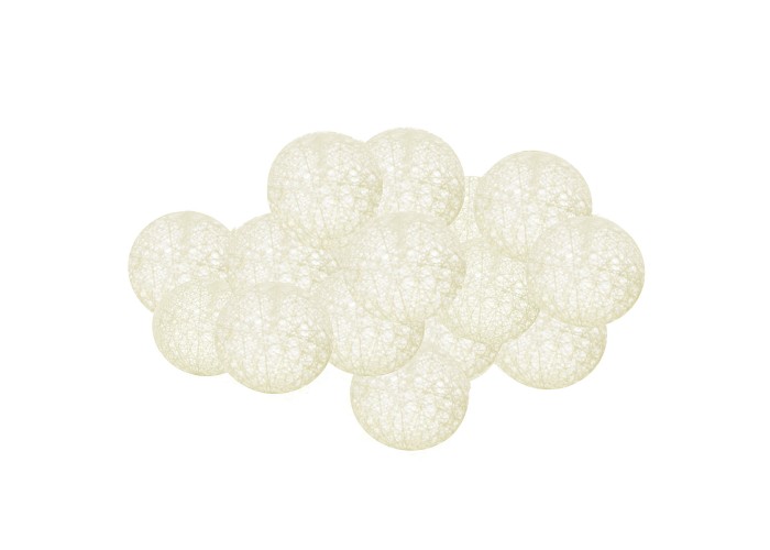 Гірлянда на батарейках Springos Cotton Balls 2 м 10 LED CL0032 Warm White