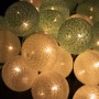 Гірлянда на батарейках Springos Cotton Balls 6 м 30 LED CL0052 Warm White
