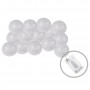 Гірлянда на батарейках Springos Cotton Balls 2 м 10 LED CL0033 Warm White