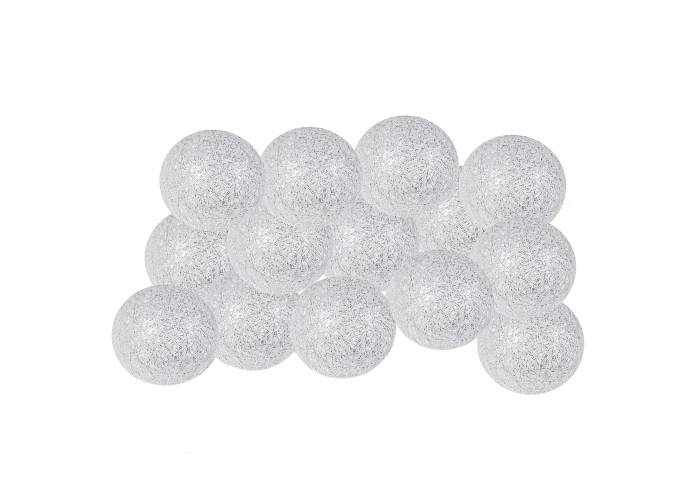 Гірлянда на батарейках Springos Cotton Balls 2 м 10 LED CL0033 Warm White