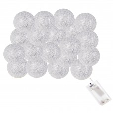 Гірлянда на батарейках Springos Cotton Balls 4 м 20 LED CL0043 Warm White