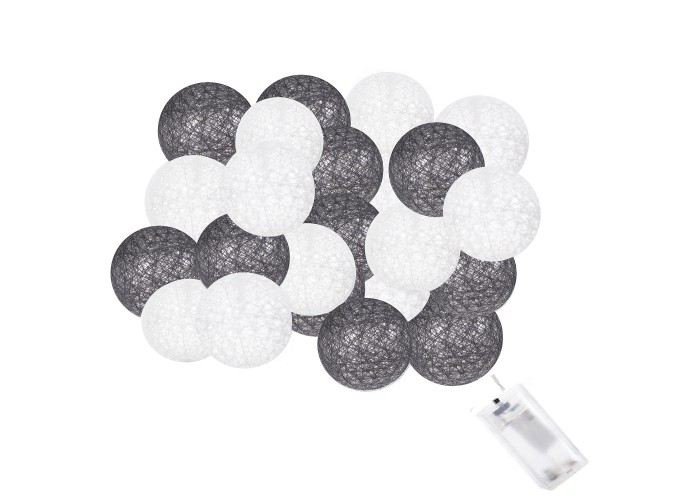 Гірлянда на батарейках Springos Cotton Balls 4 м 20 LED CL0045 Warm White