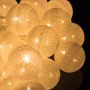 Гірлянда на батарейках Springos Cotton Balls 4 м 20 LED CL0036 Warm White