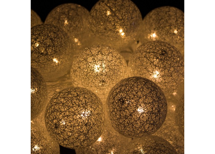 Гірлянда на батарейках Springos Cotton Balls 6 м 30 LED CL0056 Warm White