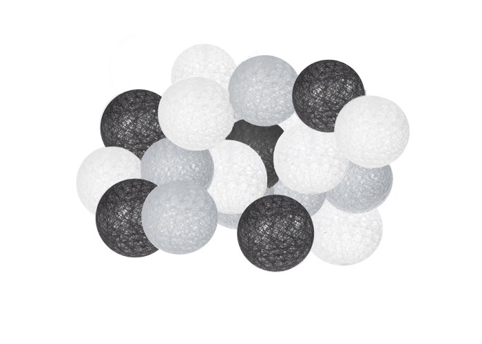 Гірлянда на батарейках Springos Cotton Balls 2 м 10 LED CL0123 Warm White