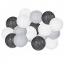 Гірлянда на батарейках Springos Cotton Balls 2 м 10 LED CL0123 Warm White