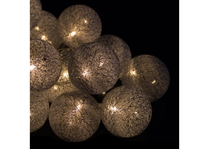 Гірлянда на батарейках Springos Cotton Balls 4 м 20 LED CL0038 Warm White