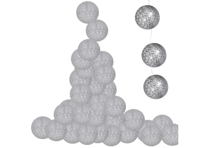 Гірлянда на батарейках Springos Cotton Balls 4 м 20 LED CL0038 Warm White