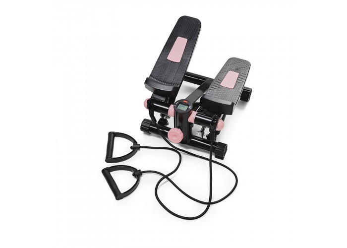 Степпер (міні-степпер) з еспандерами 4FIZJO 4FJ0211 Black/Pink