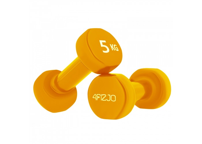Гантелі вінілові 4FIZJO 2 x 5 кг 4FJ0210