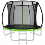 Батут із внутрішньою сіткою 4FIZJO Pro 8FT 252 см 4FJ0308 Black/Green