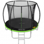 Батут із внутрішньою сіткою 4FIZJO Pro 8FT 252 см 4FJ0308 Black/Green