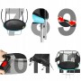 Батут із внутрішньою сіткою 4FIZJO Pro 8FT 252 см 4FJ0309 Black/Blue