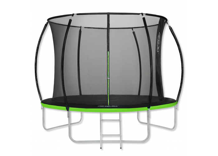Батут із внутрішньою сіткою 4FIZJO Pro 10FT 312 см 4FJ0311 Black/Green