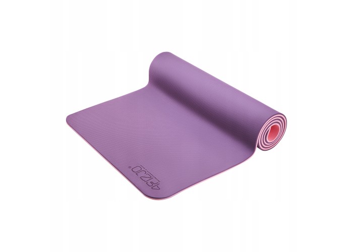Килимок (мат) спортивний 4FIZJO TPE 180 x 60 x 0.6 см для йоги та фітнесу 4FJ0388 Violet/Pink