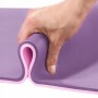 Килимок (мат) спортивний 4FIZJO TPE 180 x 60 x 0.6 см для йоги та фітнесу 4FJ0388 Violet/Pink