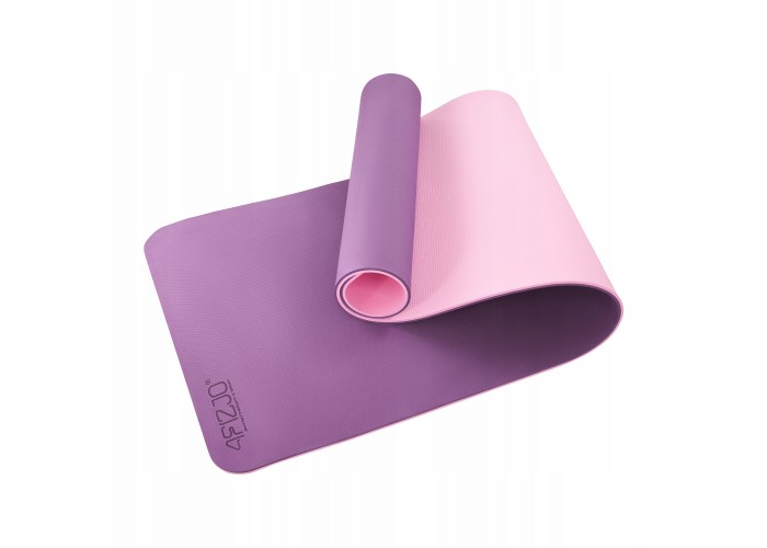 Килимок (мат) спортивний 4FIZJO TPE 180 x 60 x 1 см для йоги та фітнесу 4FJ0390 Violet/Pink