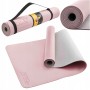 Килимок (мат) спортивний 4FIZJO TPE 180 x 60 x 0.6 см для йоги та фітнесу 4FJ0375 Pink/Grey