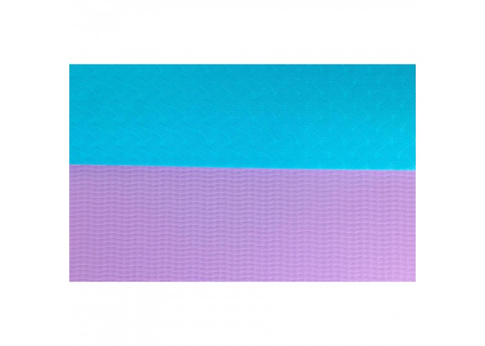 Коврик (мат) для йоги та фітнесу Sportcraft TPE 6 мм ES0076 Blue/Purple