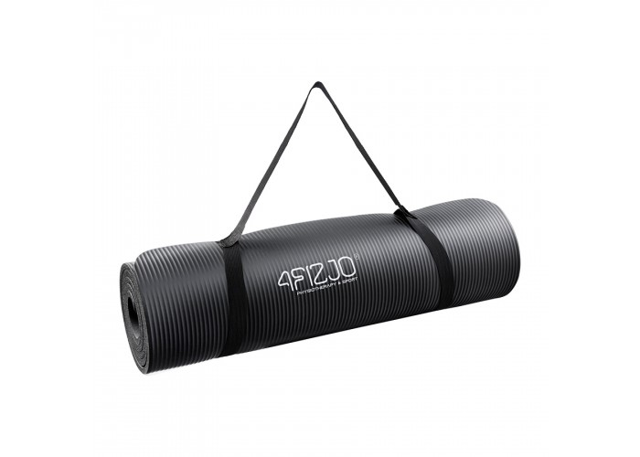 Килимок (мат) спортивний 4FIZJO NBR 180 x 60 x 1.5 см для йоги та фітнесу 4FJ0150 Black