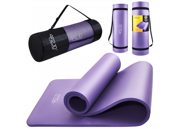 Килимок (мат) спортивний 4FIZJO NBR 180 x 60 x 1 см для йоги та фітнесу 4FJ0016 Violet