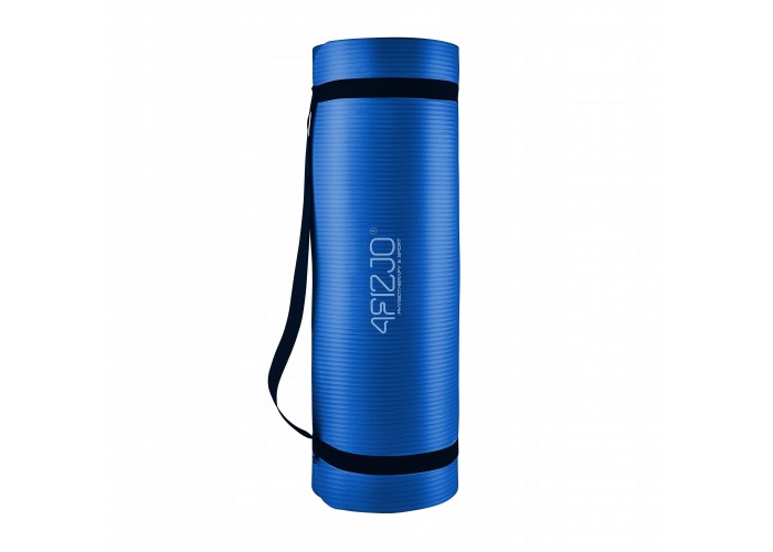 Килимок (мат) спортивний 4FIZJO NBR 180 x 60 x 1.5 см для йоги та фітнесу 4FJ0369 Navy Blue