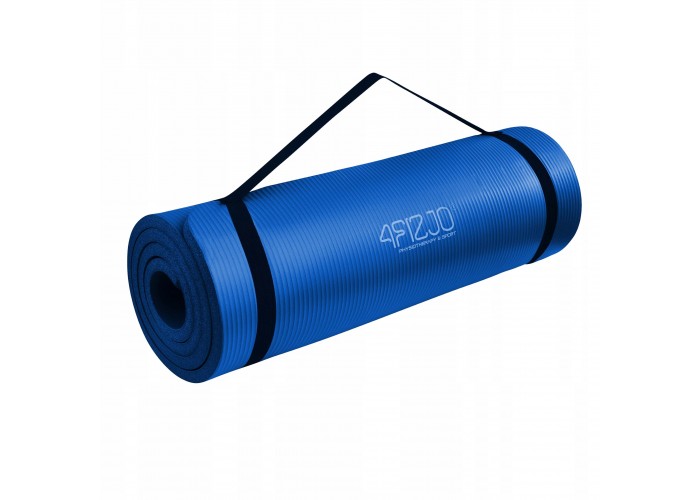 Килимок (мат) спортивний 4FIZJO NBR 180 x 60 x 1.5 см для йоги та фітнесу 4FJ0369 Navy Blue