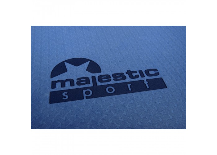 Килимок спортивний Majestic Sport TPE 6 мм для йоги та фітнесу GVT5010/B Blue/Sky Blue