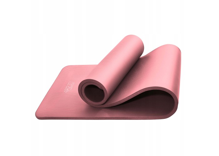 Килимок (мат) спортивний 4FIZJO NBR 180 x 60 x 1.5 см для йоги та фітнесу 4FJ0370 Pink