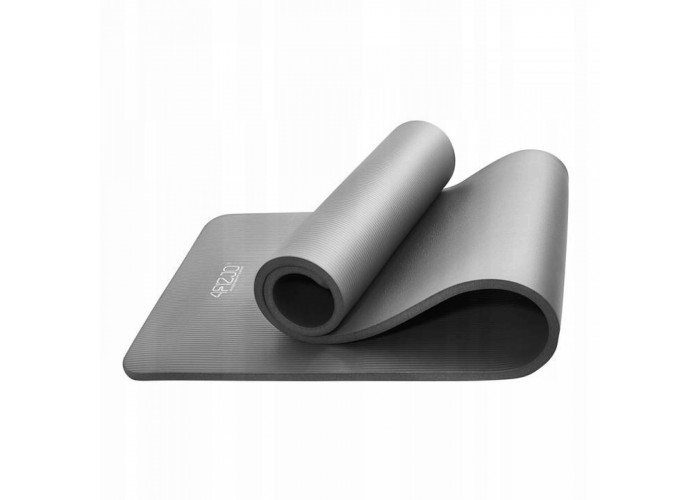 Килимок (мат) спортивний 4FIZJO NBR 180 x 60 x 1 см для йоги та фітнесу 4FJ0371 Grey