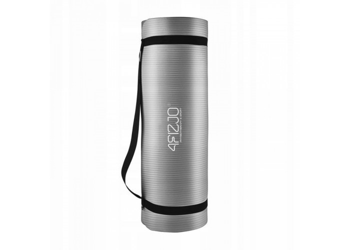 Килимок (мат) спортивний 4FIZJO NBR 180 x 60 x 1 см для йоги та фітнесу 4FJ0371 Grey