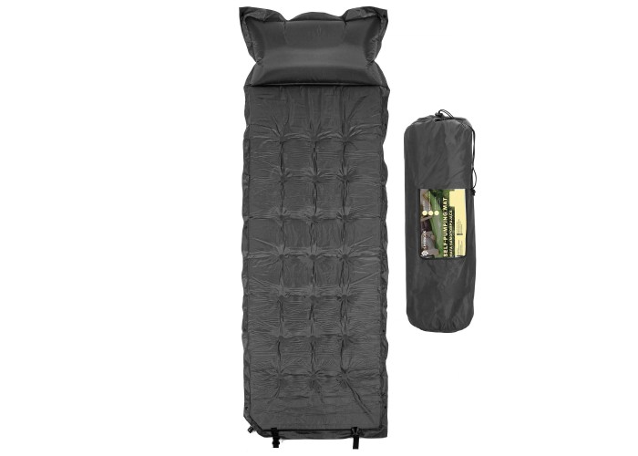 Килимок самонадувний Springos 193 x 68 x 3.5 см з подушкою PM033