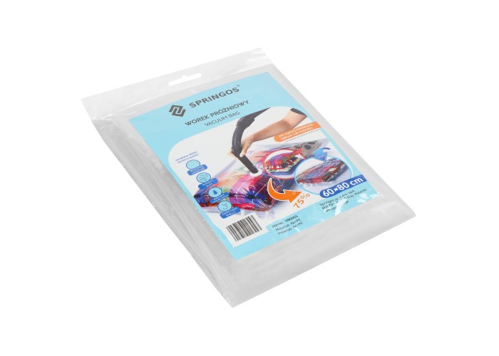 Вакуумний пакет для зберігання речей Springos 60 x 80 см VB0002