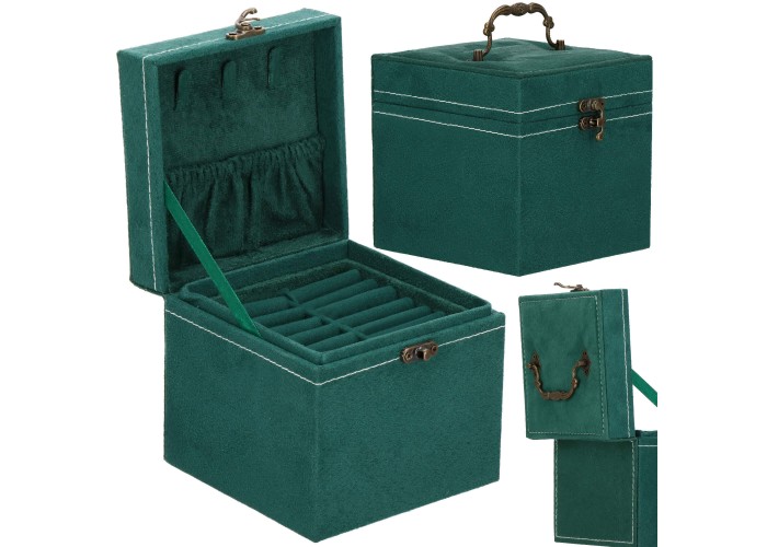 Скринька для прикрас (футляр для біжутерії) Springos 12 x 12 x 12 см HA1088