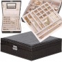 Скринька для прикрас (футляр для біжутерії) Springos 26 x 26 x 8.5 см HA1074