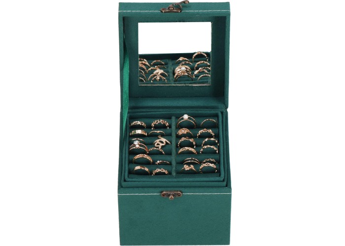 Скринька для прикрас (футляр для біжутерії) Springos 12 x 12 x 12 см HA1048