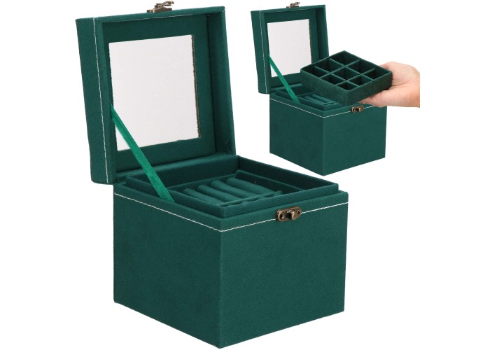 Скринька для прикрас (футляр для біжутерії) Springos 12 x 12 x 12 см HA1048